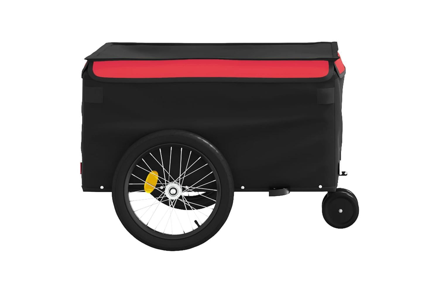 Vidaxl Bike Trailer Black And Red 30 Kg Iron-7
