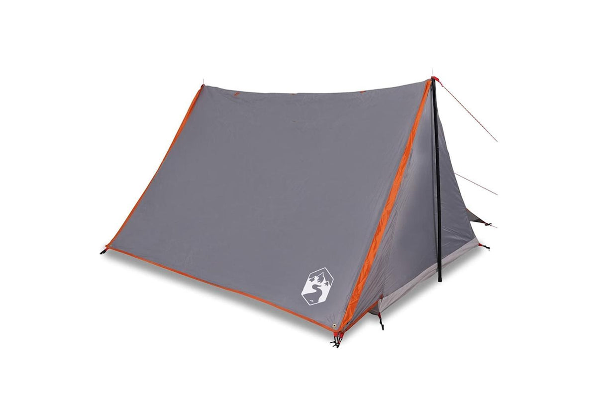 Vidaxl Camping Tent 2-person Grey And Orange Waterproof-2