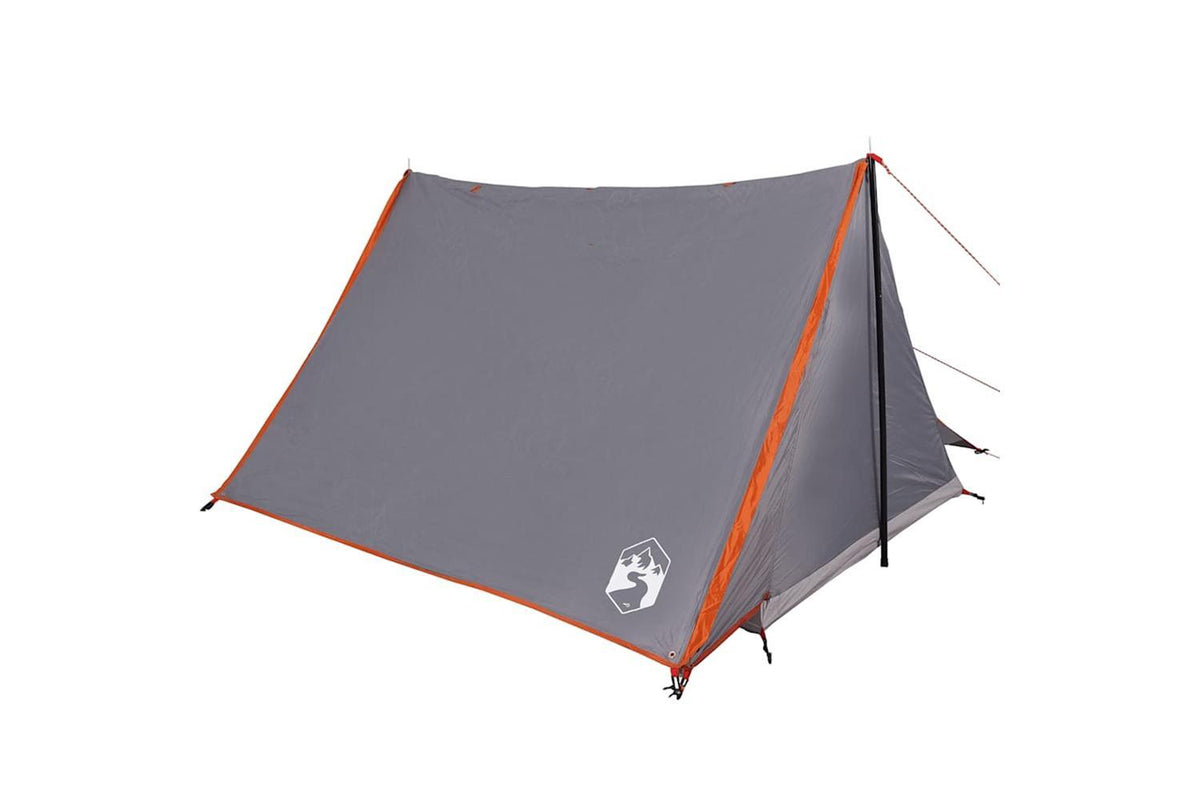 Vidaxl Camping Tent 2-person Grey And Orange Waterproof-4