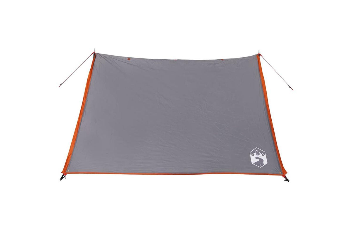 Vidaxl Camping Tent 2-person Grey And Orange Waterproof-5