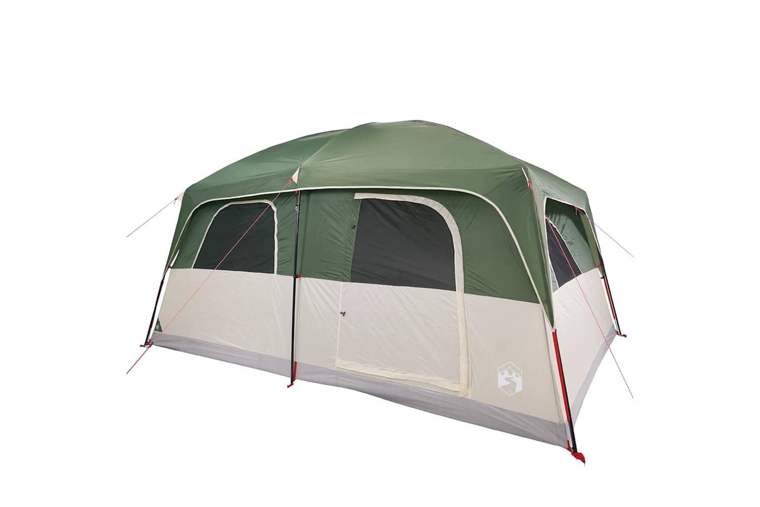 Vidaxl Family Tent Cabin 8-person Green Waterproof-4