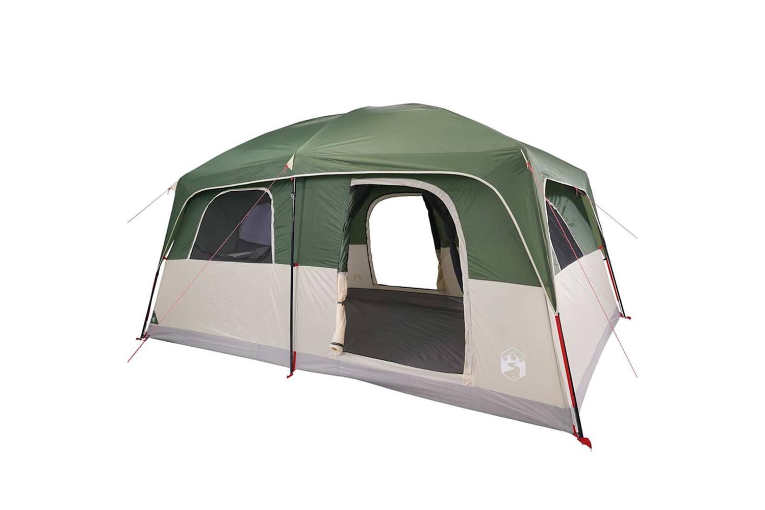 Vidaxl Family Tent Cabin 8-person Green Waterproof-5