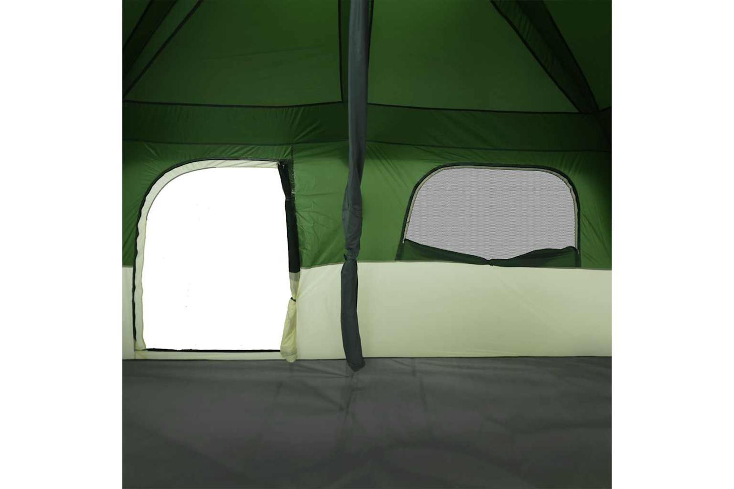 Vidaxl Family Tent Cabin 8-person Green Waterproof-9