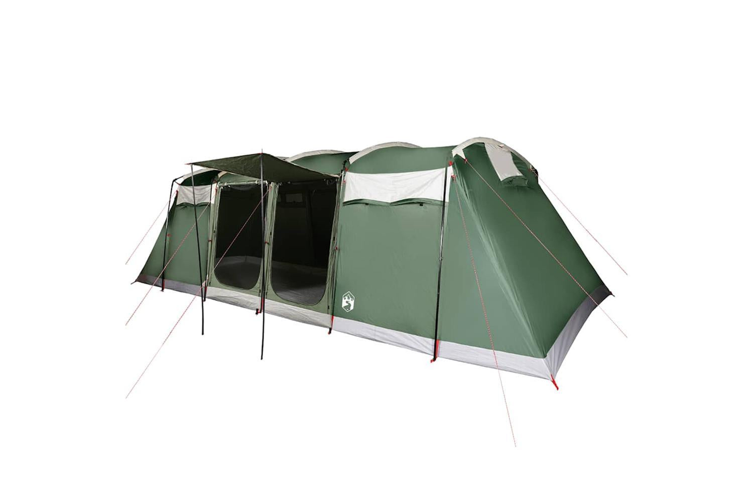 Vidaxl Family Tent Tunnel 8-person Green Waterproof-2