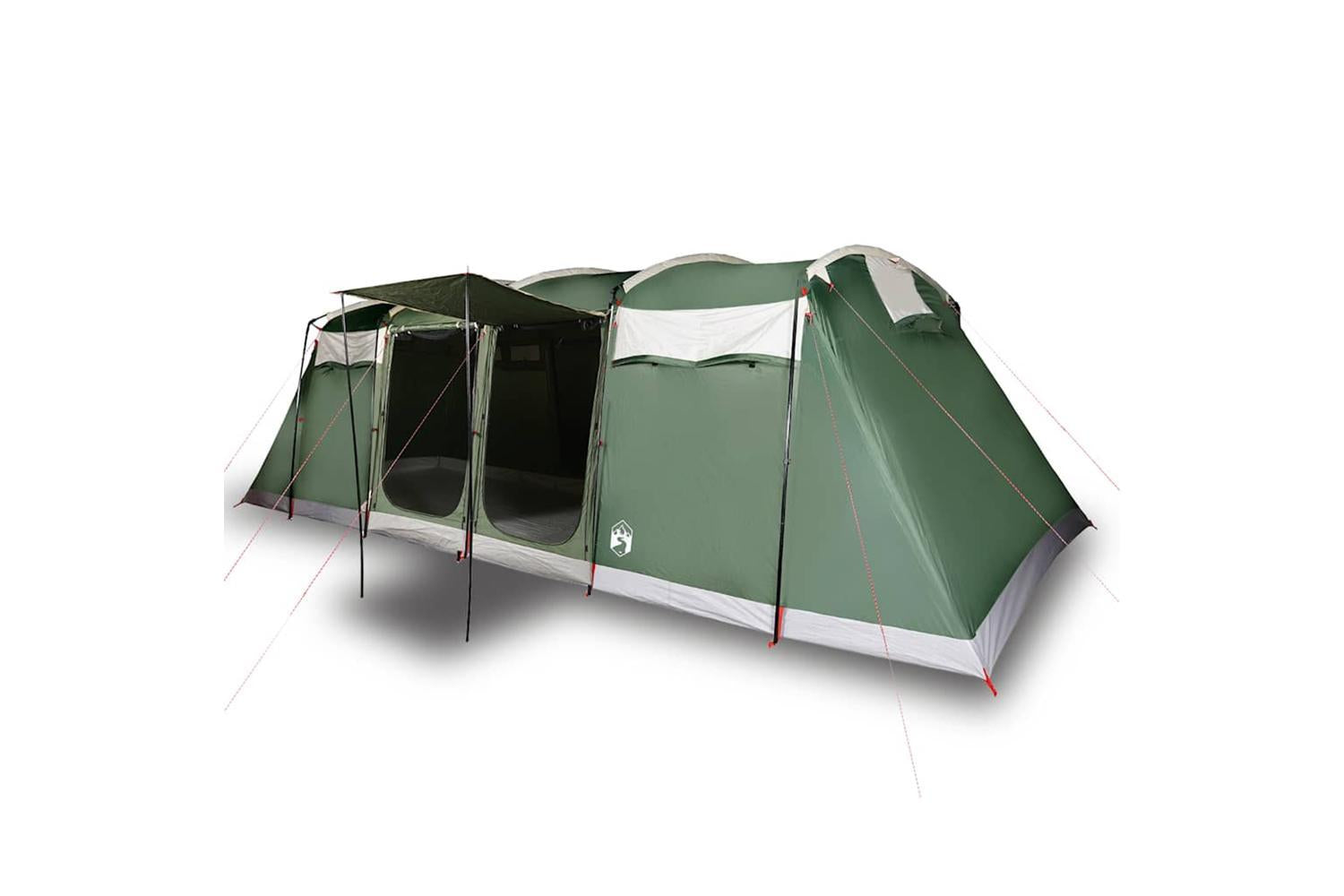 Vidaxl Family Tent Tunnel 8-person Green Waterproof-4