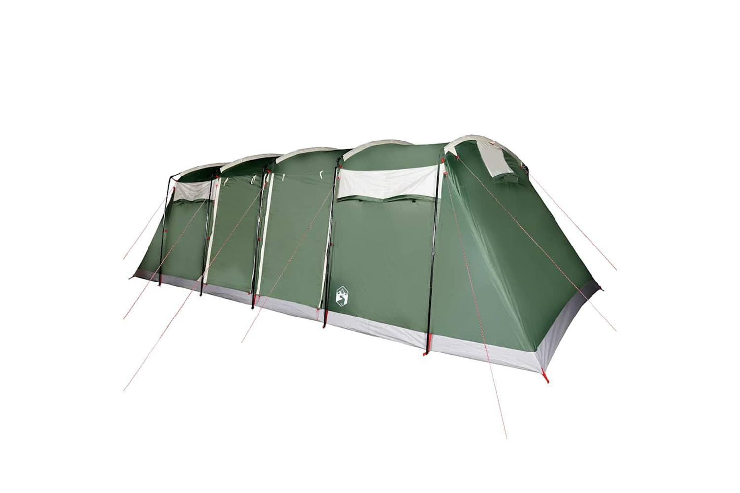 Vidaxl Family Tent Tunnel 8-person Green Waterproof-5
