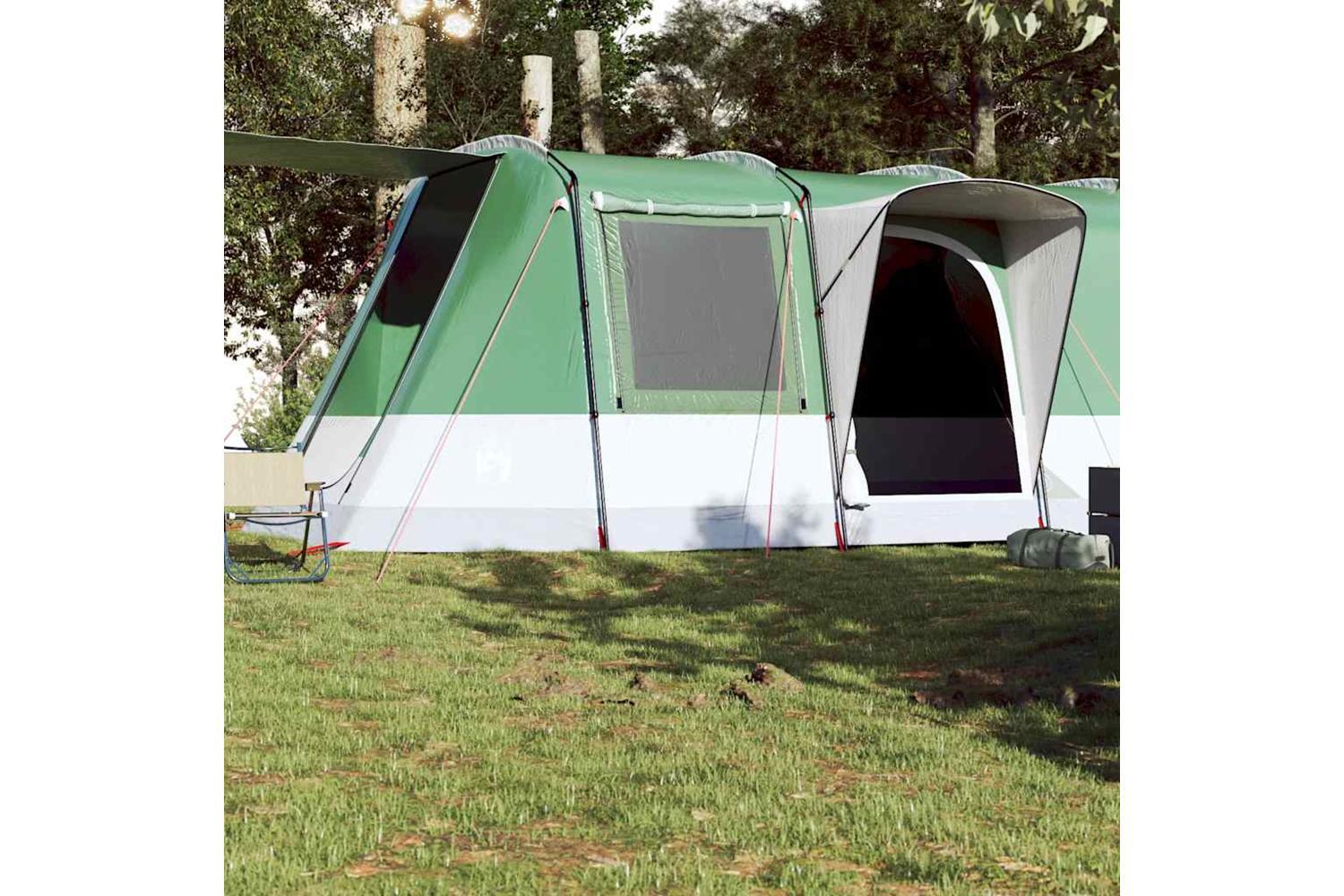 Vidaxl Camping Tent Tunnel 4-person Green Waterproof-3