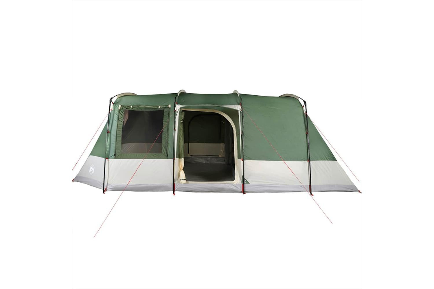 Vidaxl Camping Tent Tunnel 4-person Green Waterproof-6
