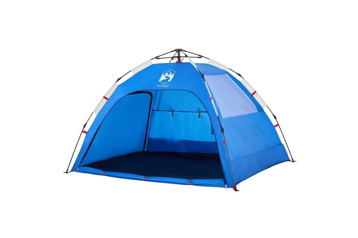Vidaxl Beach Tent 2-person Azure Blue Quick Release Waterproof-4