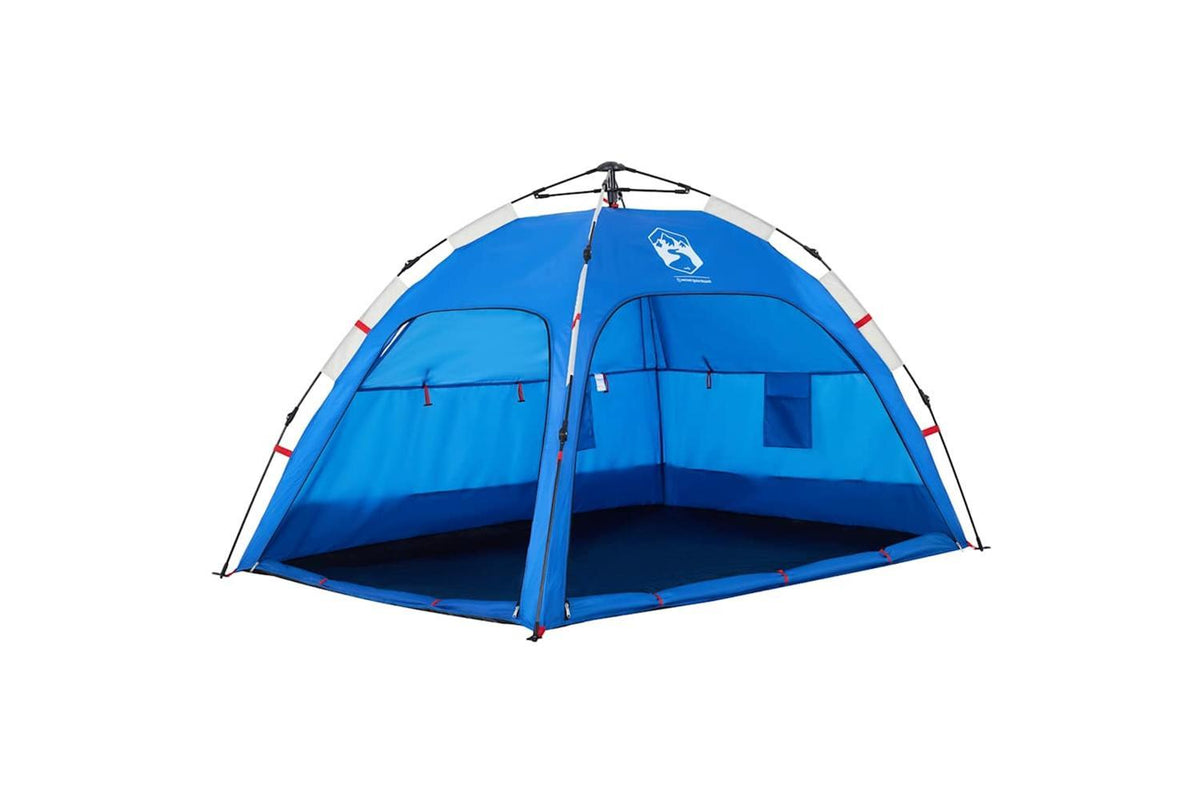 Vidaxl Beach Tent 2-person Azure Blue Quick Release Waterproof-5