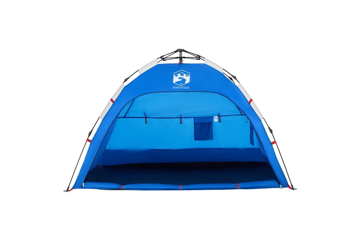 Vidaxl Beach Tent 2-person Azure Blue Quick Release Waterproof-7