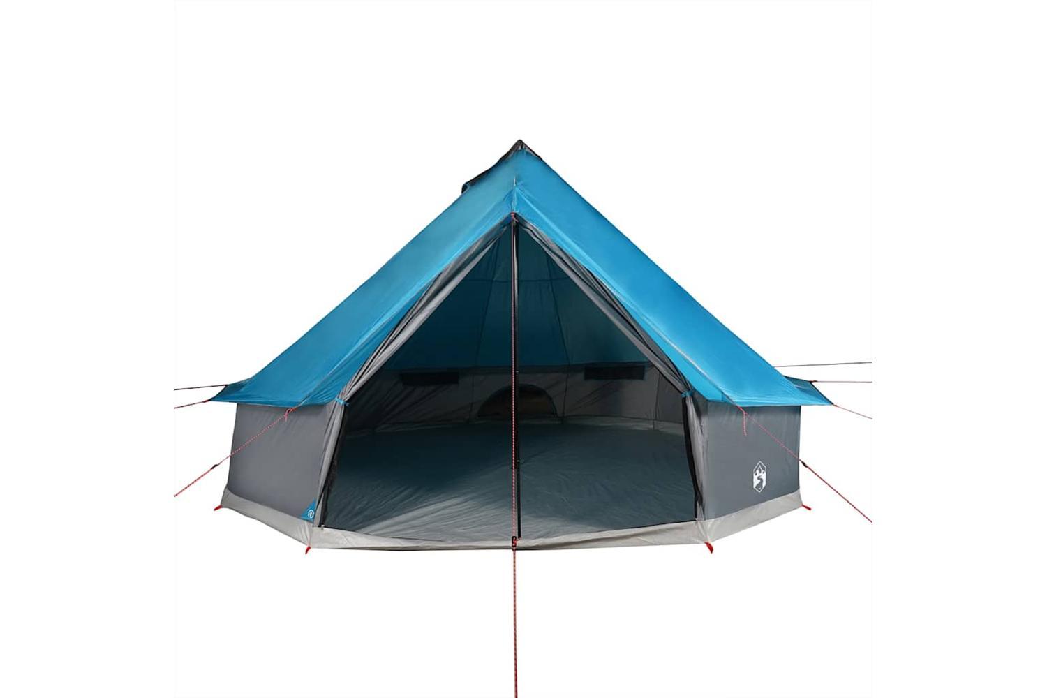 Vidaxl Family Tent Tipi 6-person Blue Waterproof-4