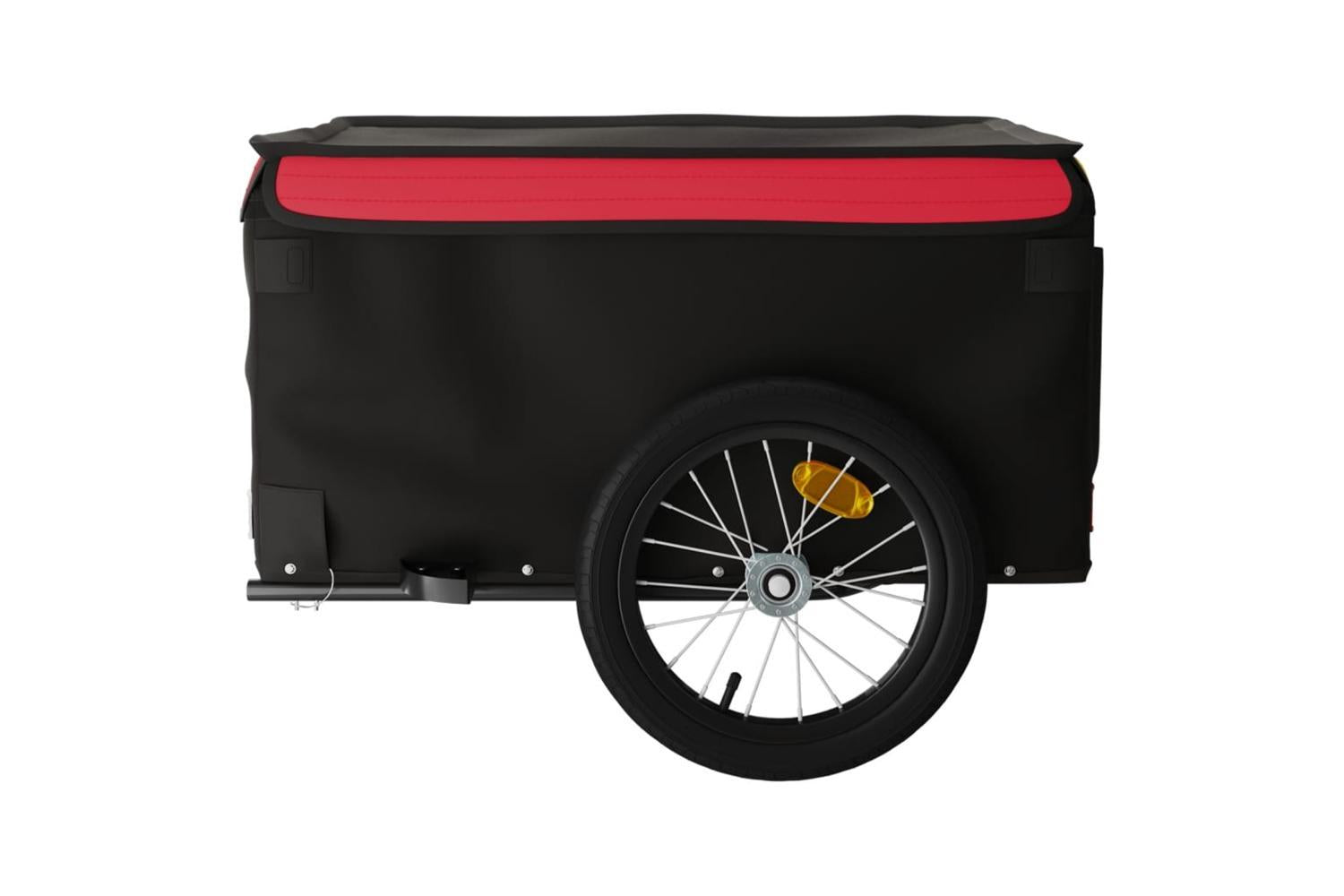 Vidaxl Bike Trailer Black And Red 45 Kg Iron-6