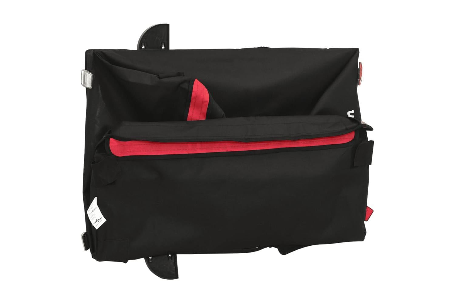 Vidaxl Bike Trailer Black And Red 45 Kg Iron-9