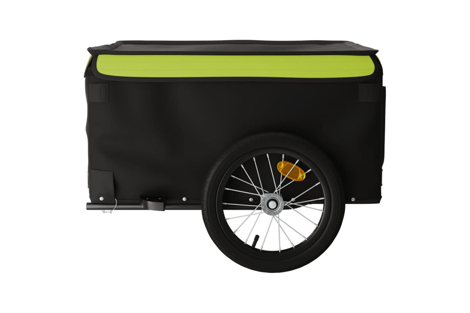 Vidaxl Bike Trailer Black And Green 45 Kg Iron-6