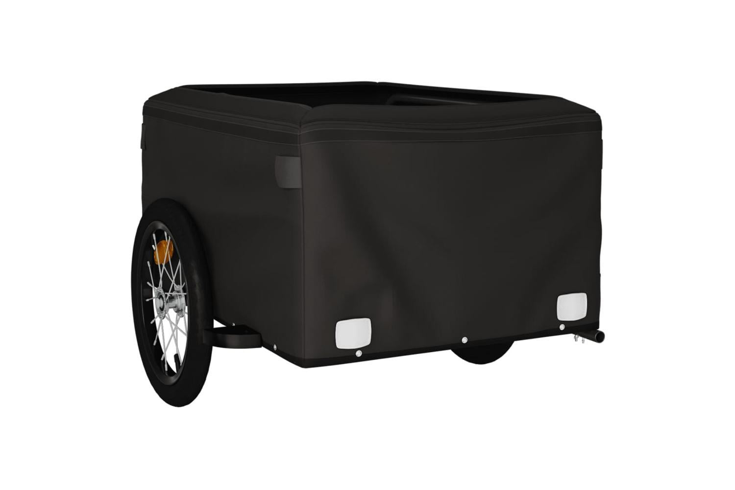 Vidaxl Bike Trailer Black And Green 45 Kg Iron-8