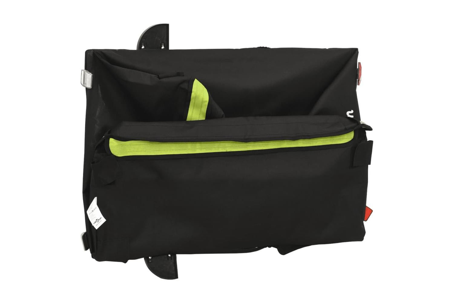 Vidaxl Bike Trailer Black And Green 45 Kg Iron-9