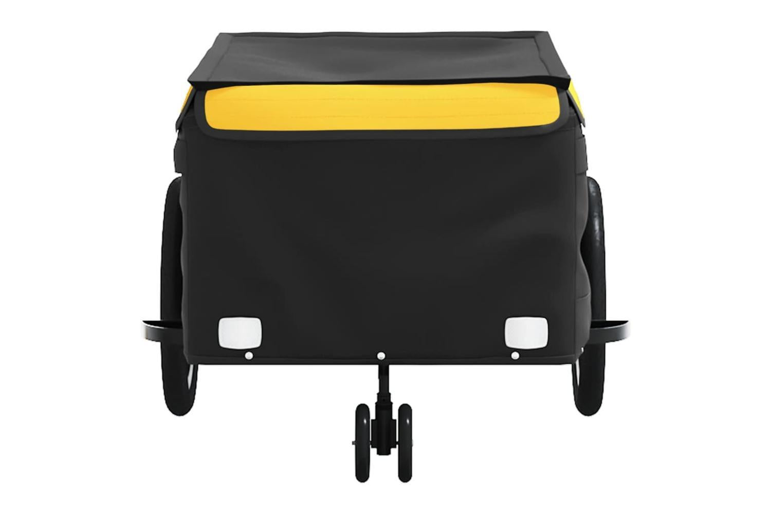 Vidaxl Bike Trailer Black And Yellow 45 Kg Iron-5