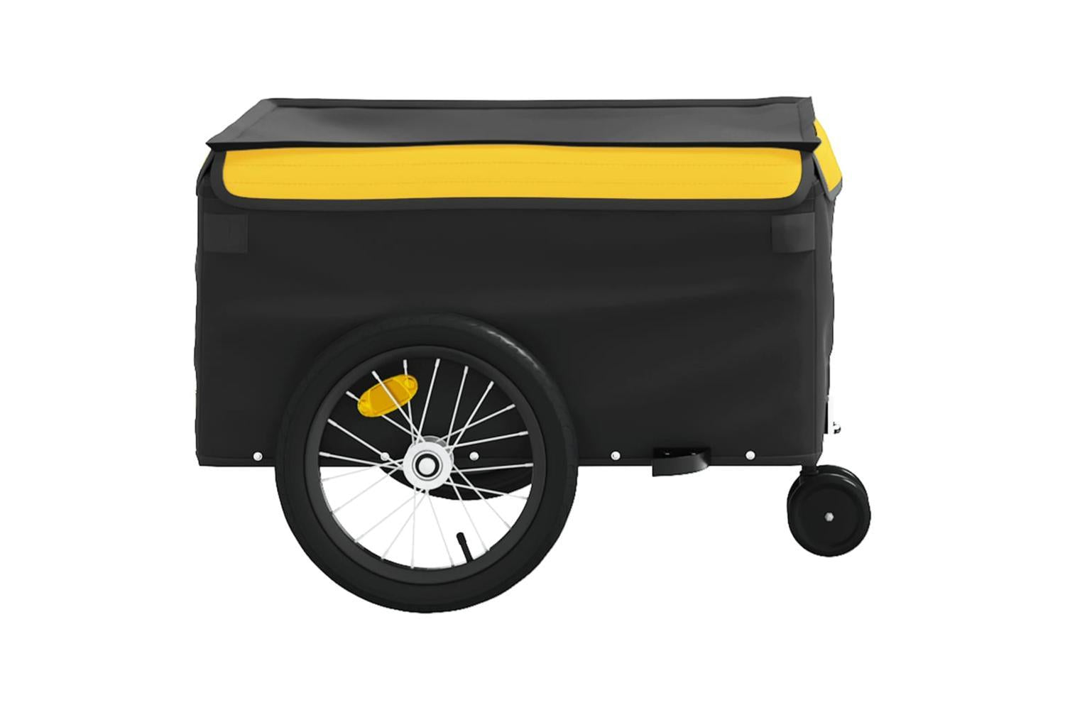 Vidaxl Bike Trailer Black And Yellow 45 Kg Iron-6