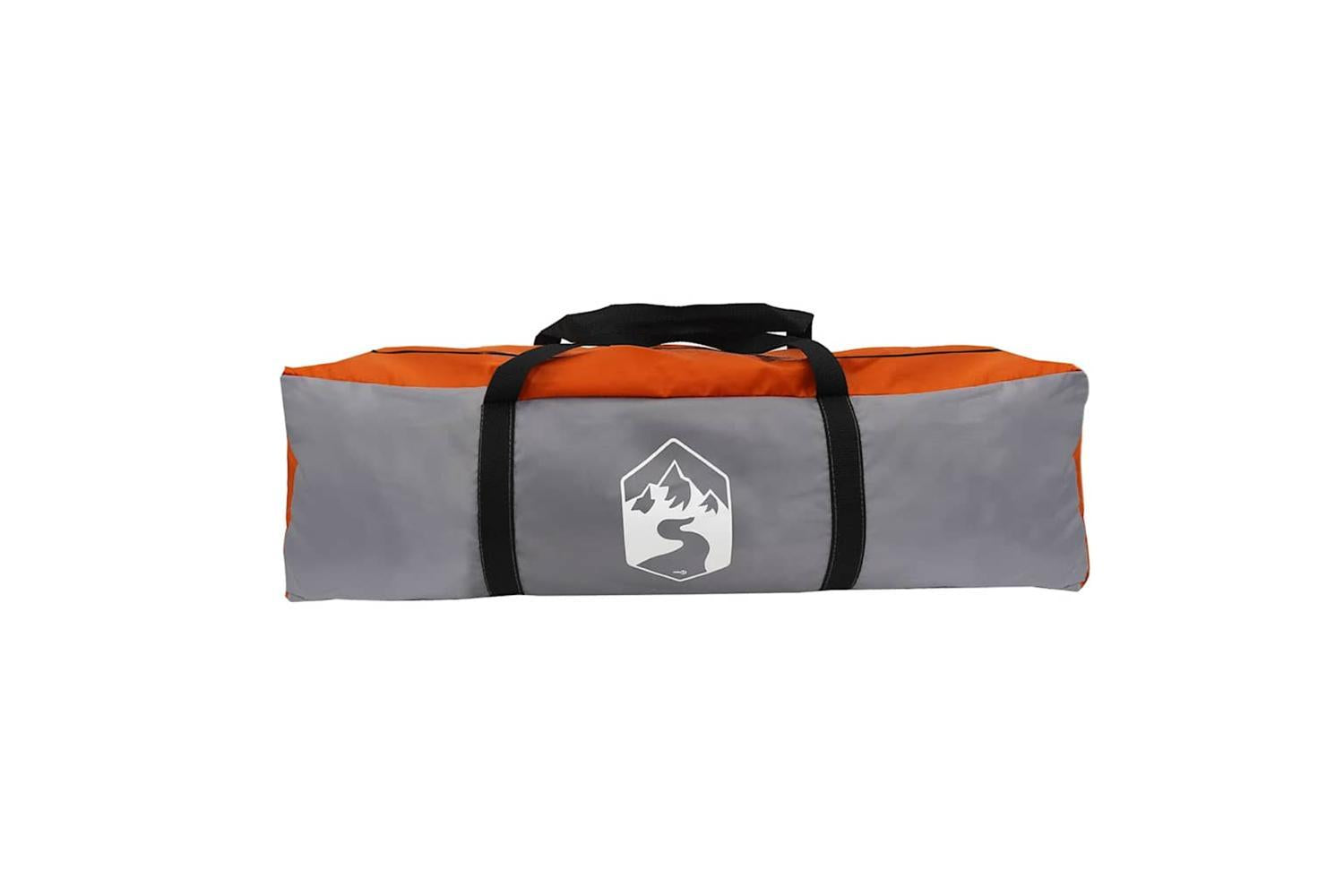 Vidaxl Family Tent Tipi 8-person Grey And Orange Waterproof-8