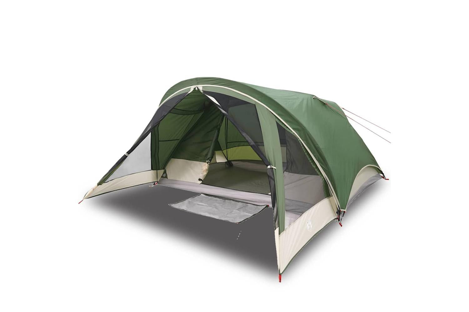 Vidaxl Camping Tent Cabin 4-person Green Waterproof