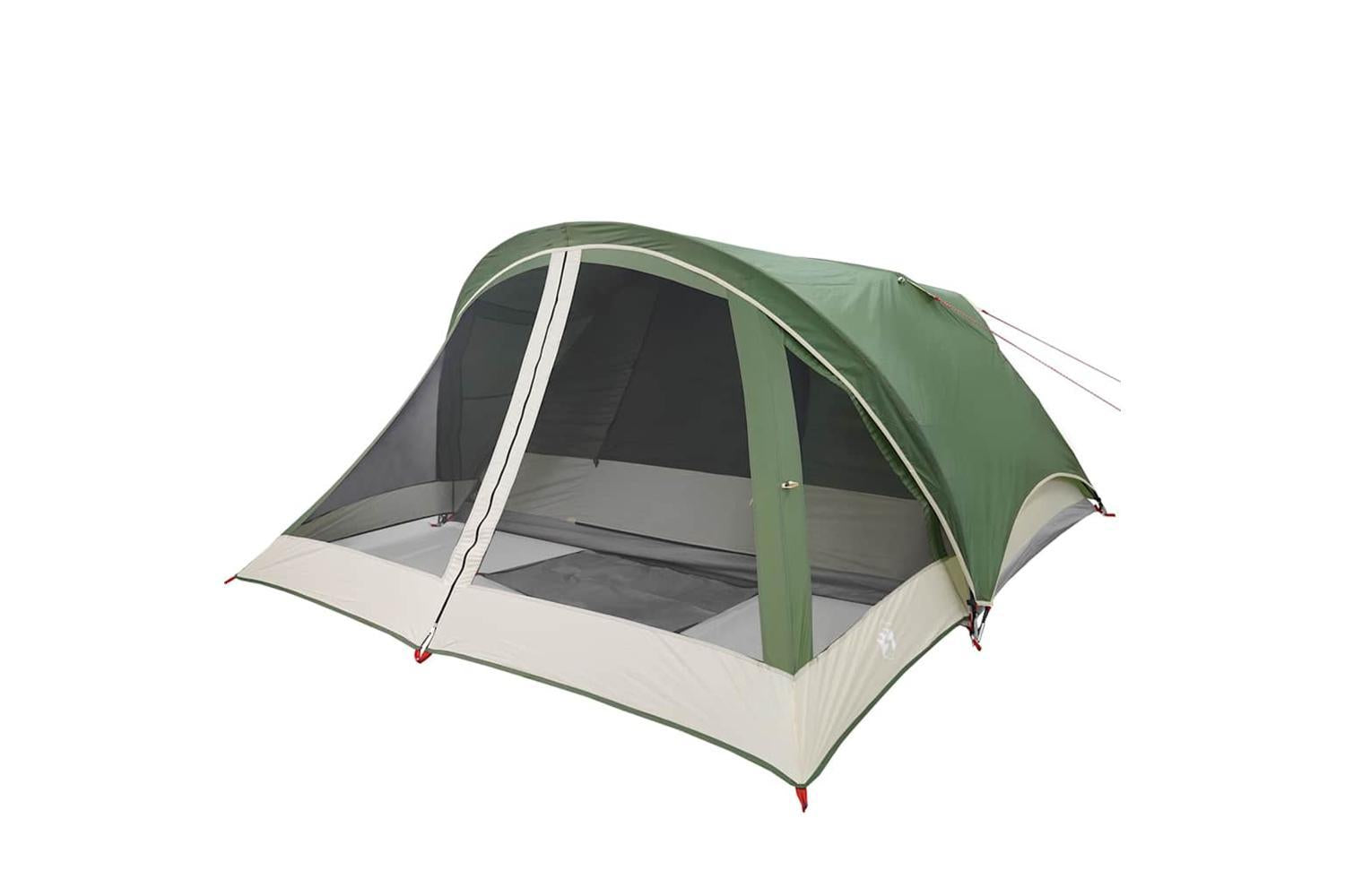 Vidaxl Camping Tent Cabin 4-person Green Waterproof-5