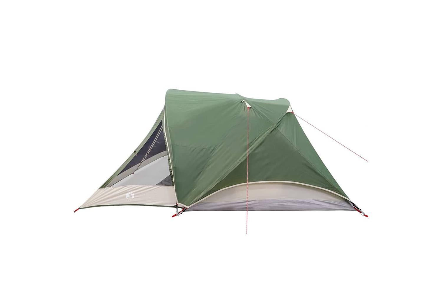 Vidaxl Camping Tent Cabin 4-person Green Waterproof-9
