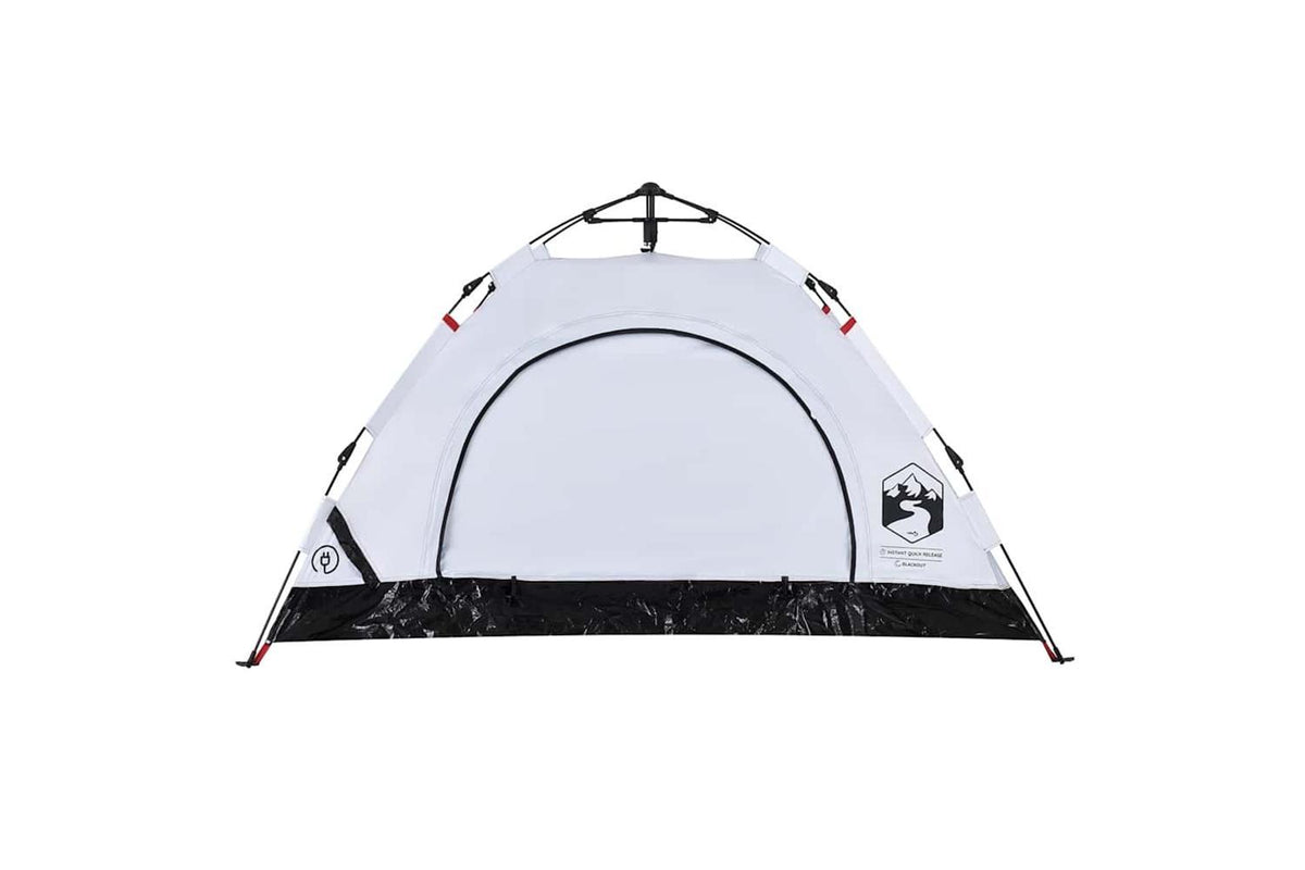 Vidaxl Camping Tent 2-person White Blackout Fabric Quick Release-7