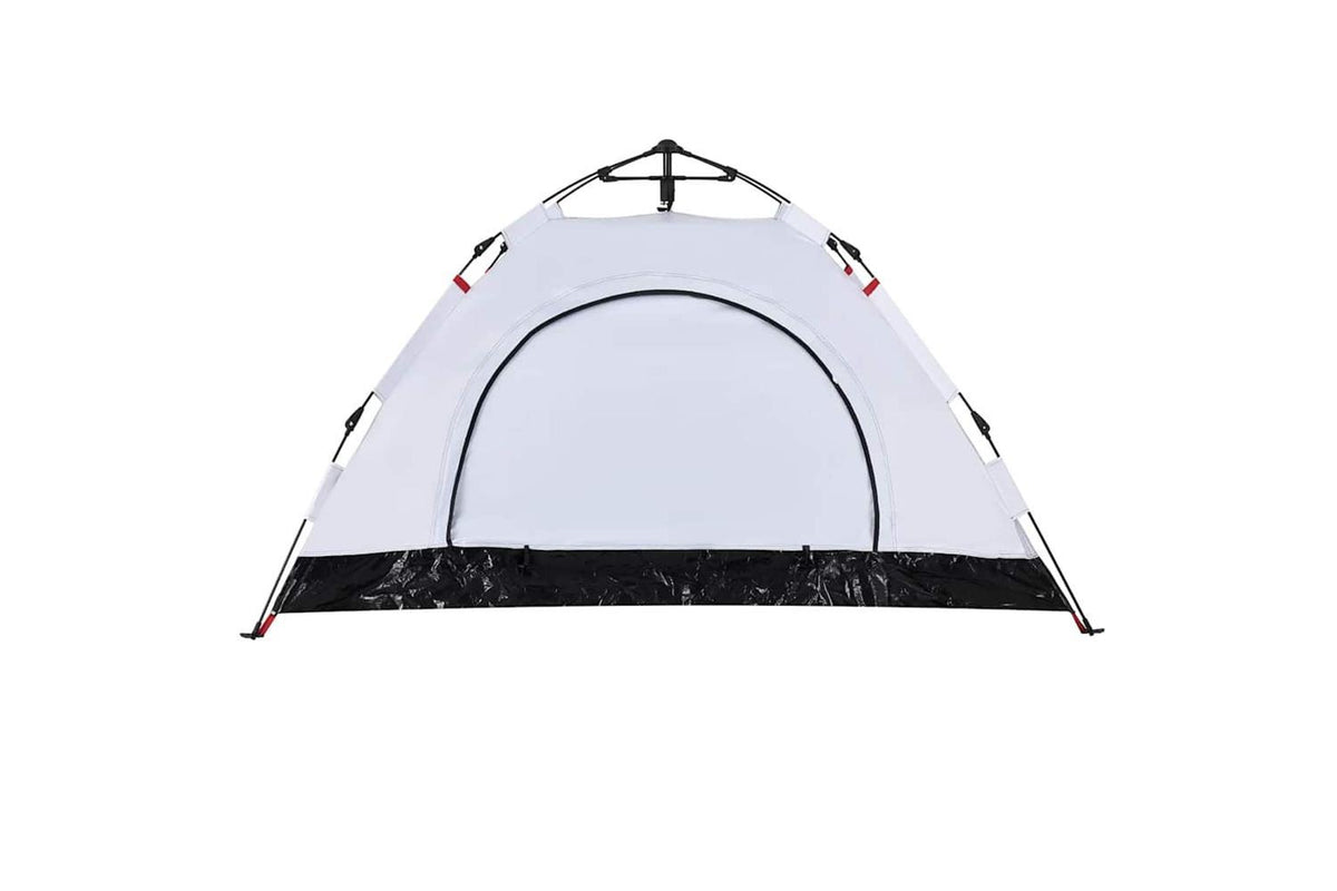 Vidaxl Camping Tent 2-person White Blackout Fabric Quick Release-9