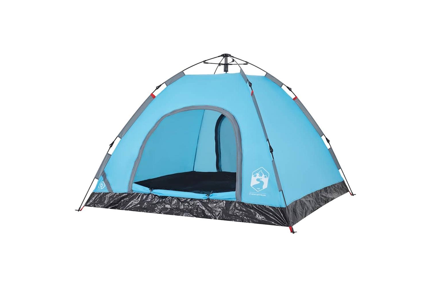 Vidaxl Camping Tent 3-person Blue Quick Release-4