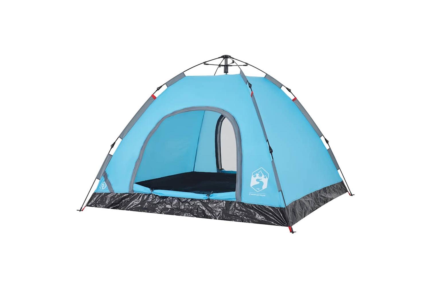 Vidaxl Camping Tent 3-person Blue Quick Release-5