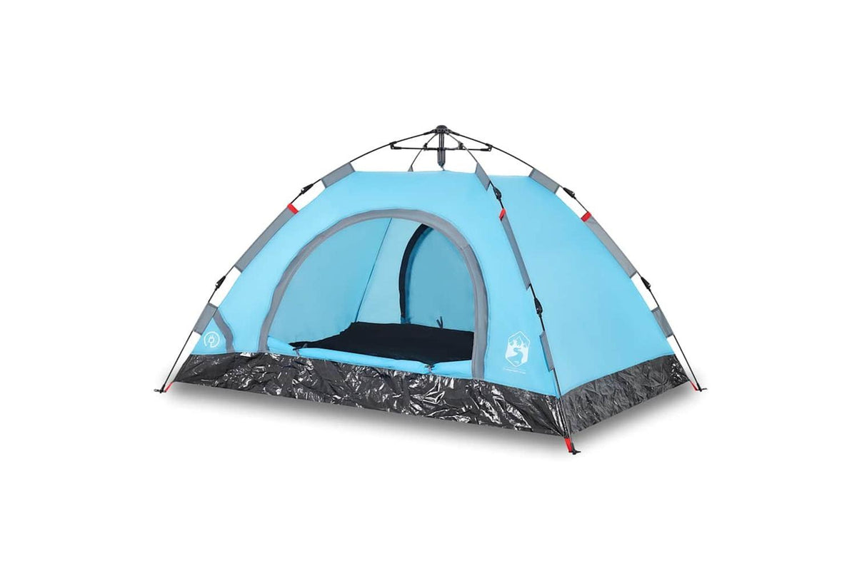 Vidaxl Camping Tent 4-person Blue Quick Release-2