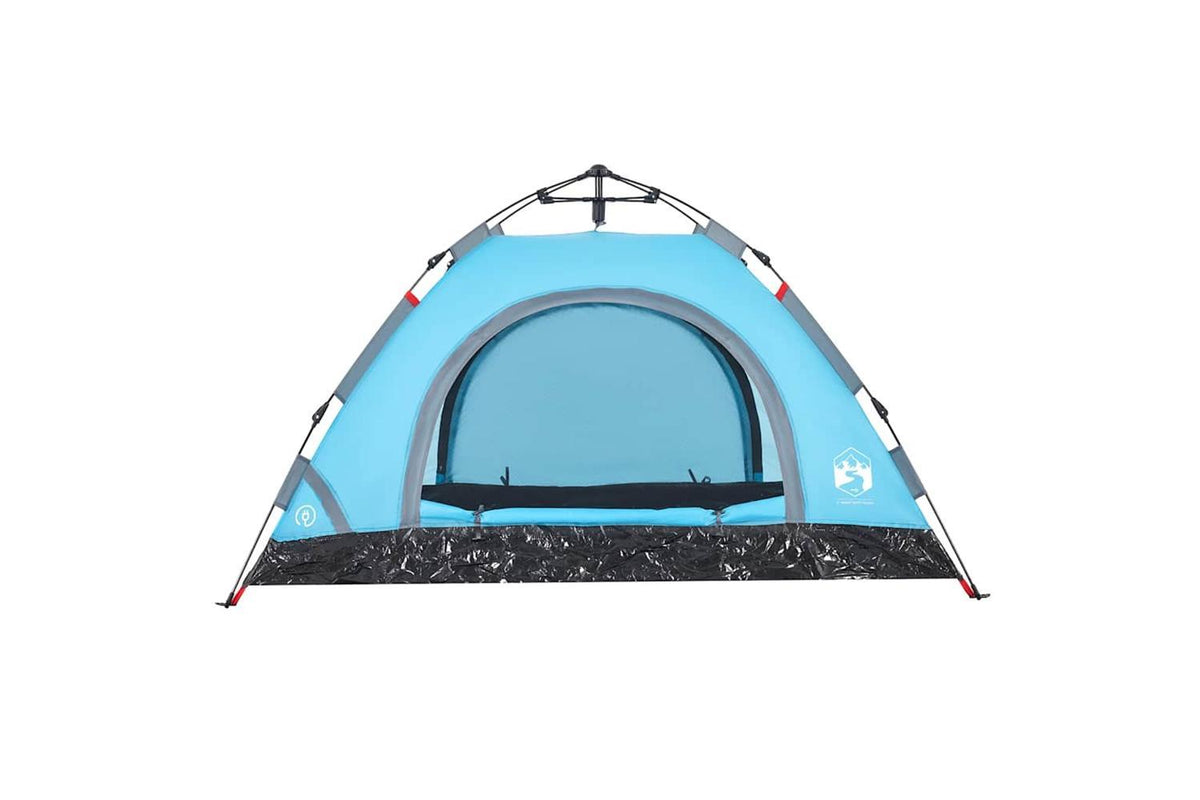Vidaxl Camping Tent 4-person Blue Quick Release-6