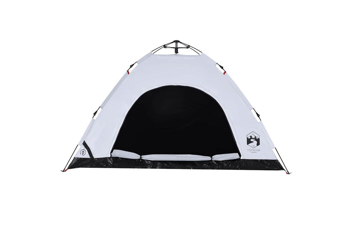 Vidaxl Camping Tent 4-person White Blackout Fabric Quick Release-6