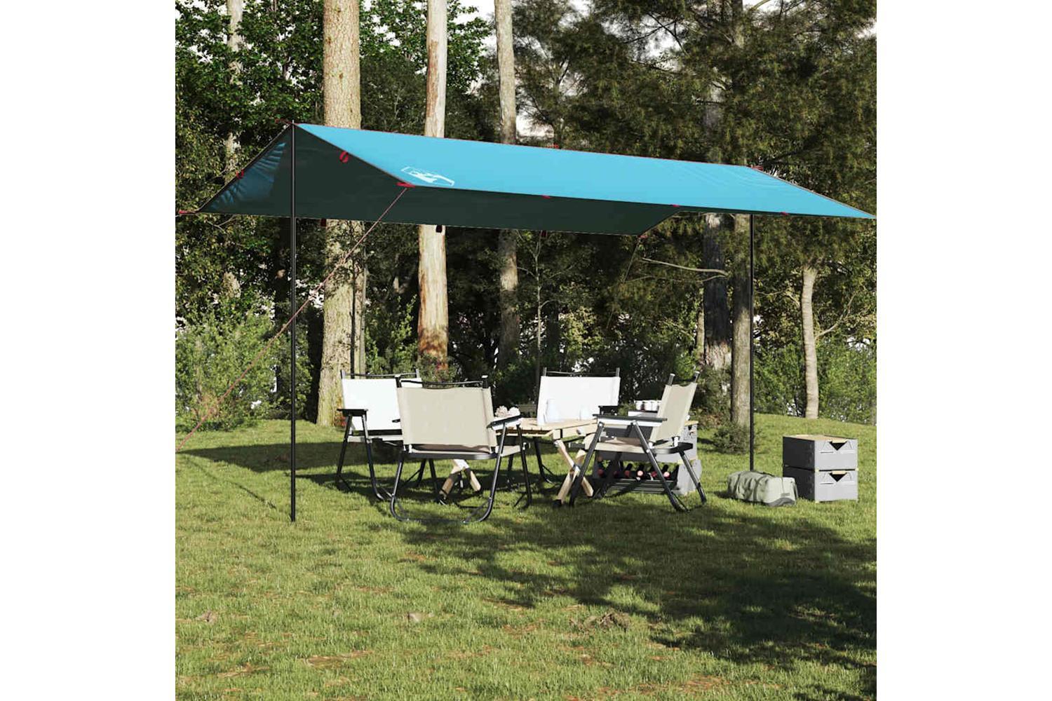 Vidaxl Camping Tarp Blue 500x294 Cm Waterproof-3