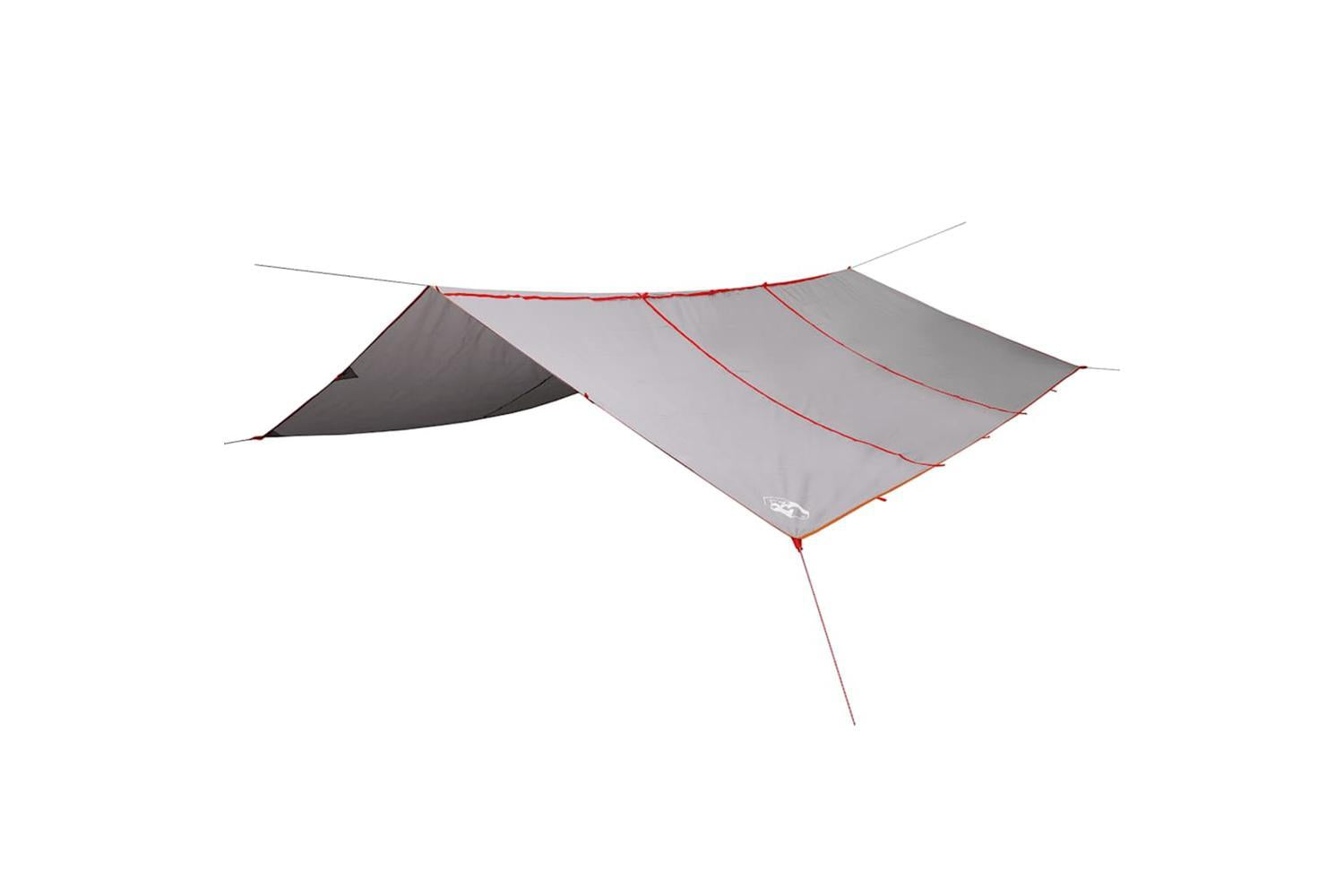 Vidaxl Camping Tarp Grey And Orange 420x440 Cm Waterproof