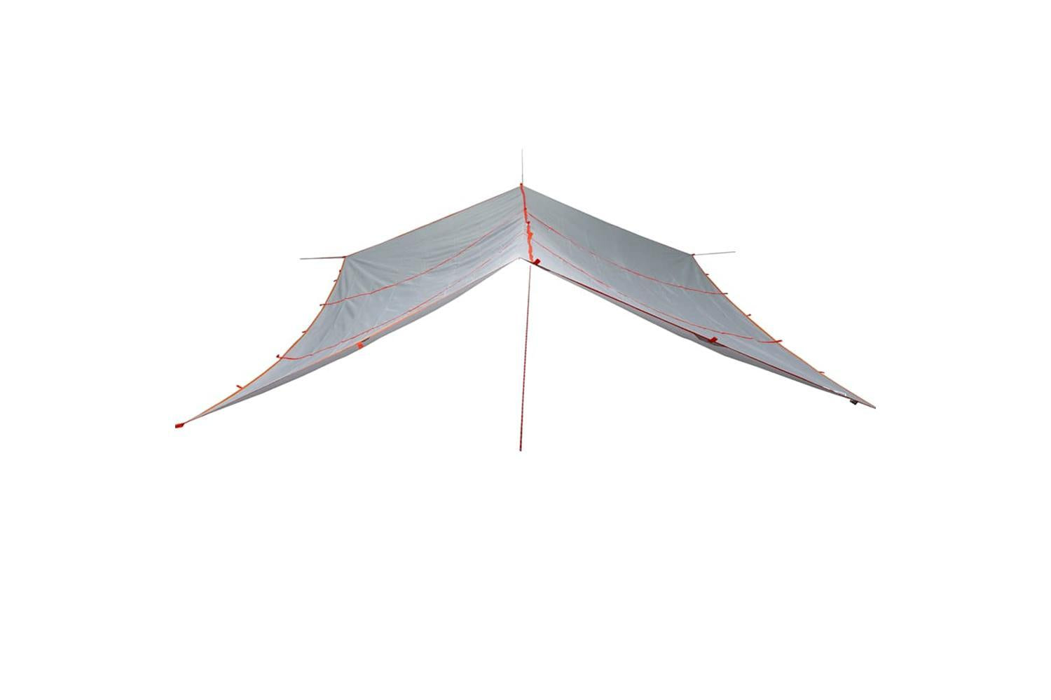 Vidaxl Camping Tarp Grey And Orange 420x440 Cm Waterproof-3
