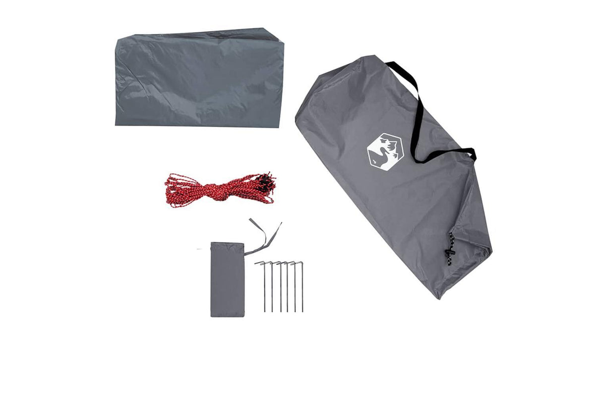 Vidaxl Camping Tarp Grey And Orange 400x294 Cm Waterproof-8