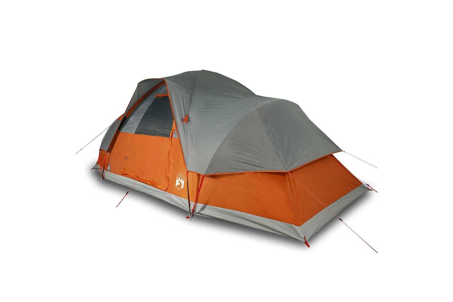 Vidaxl Family Tent Dome 9-person Orange Waterproof-2