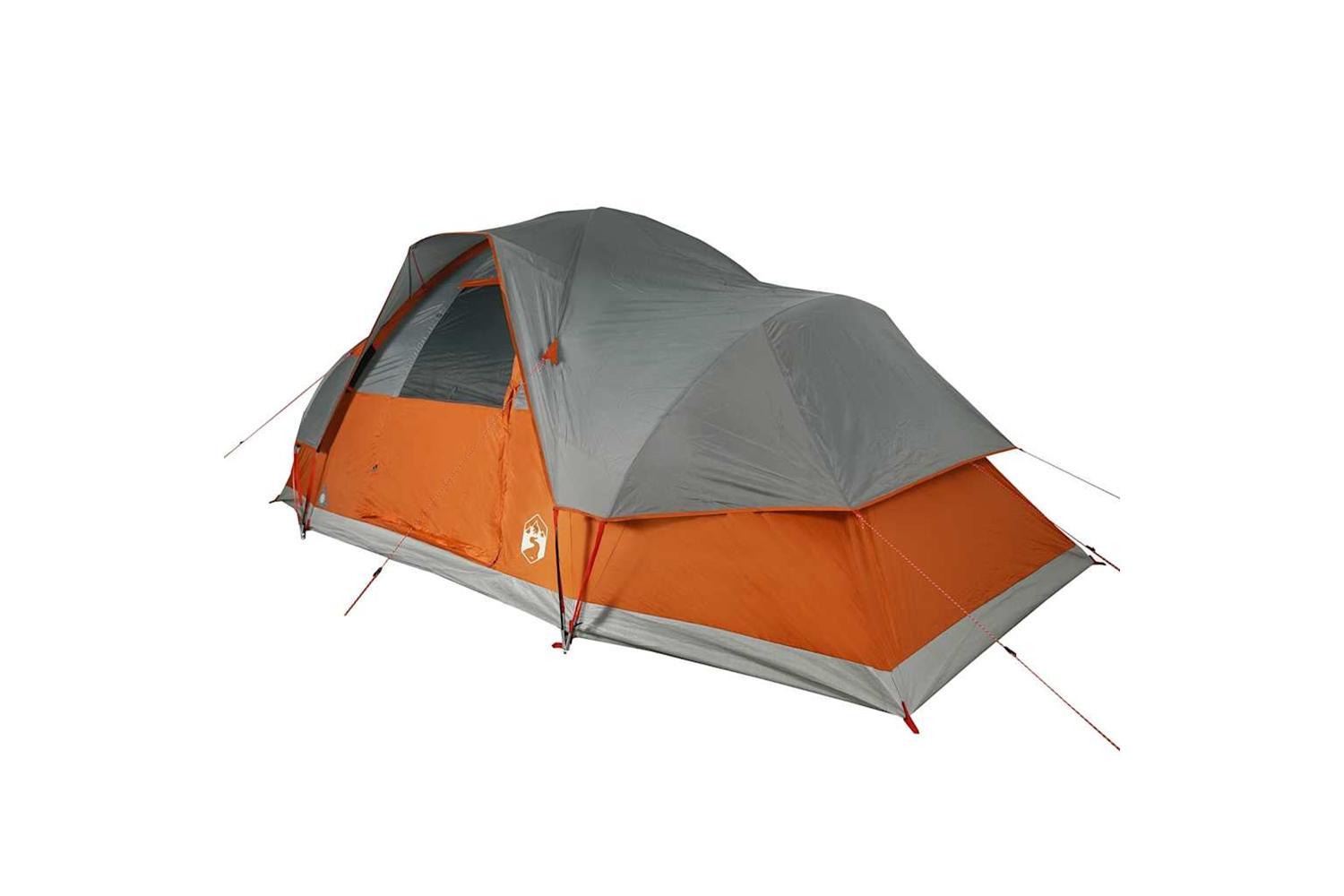 Vidaxl Family Tent Dome 9-person Orange Waterproof-4