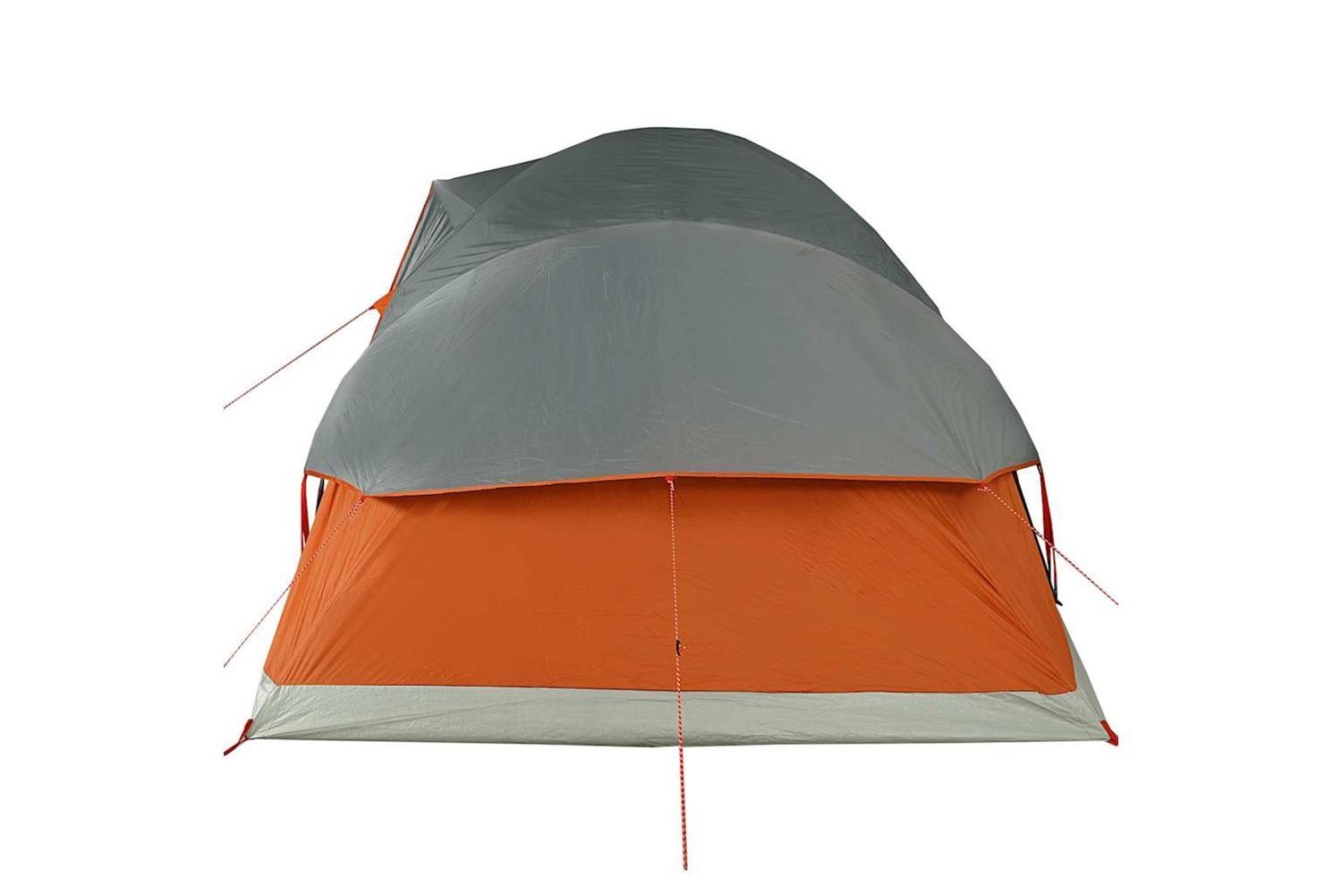 Vidaxl Family Tent Dome 9-person Orange Waterproof-8