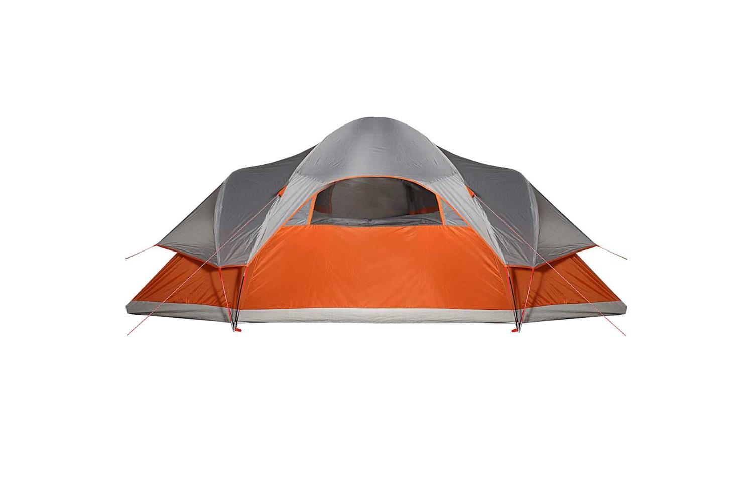 Vidaxl Family Tent Dome 9-person Orange Waterproof-9