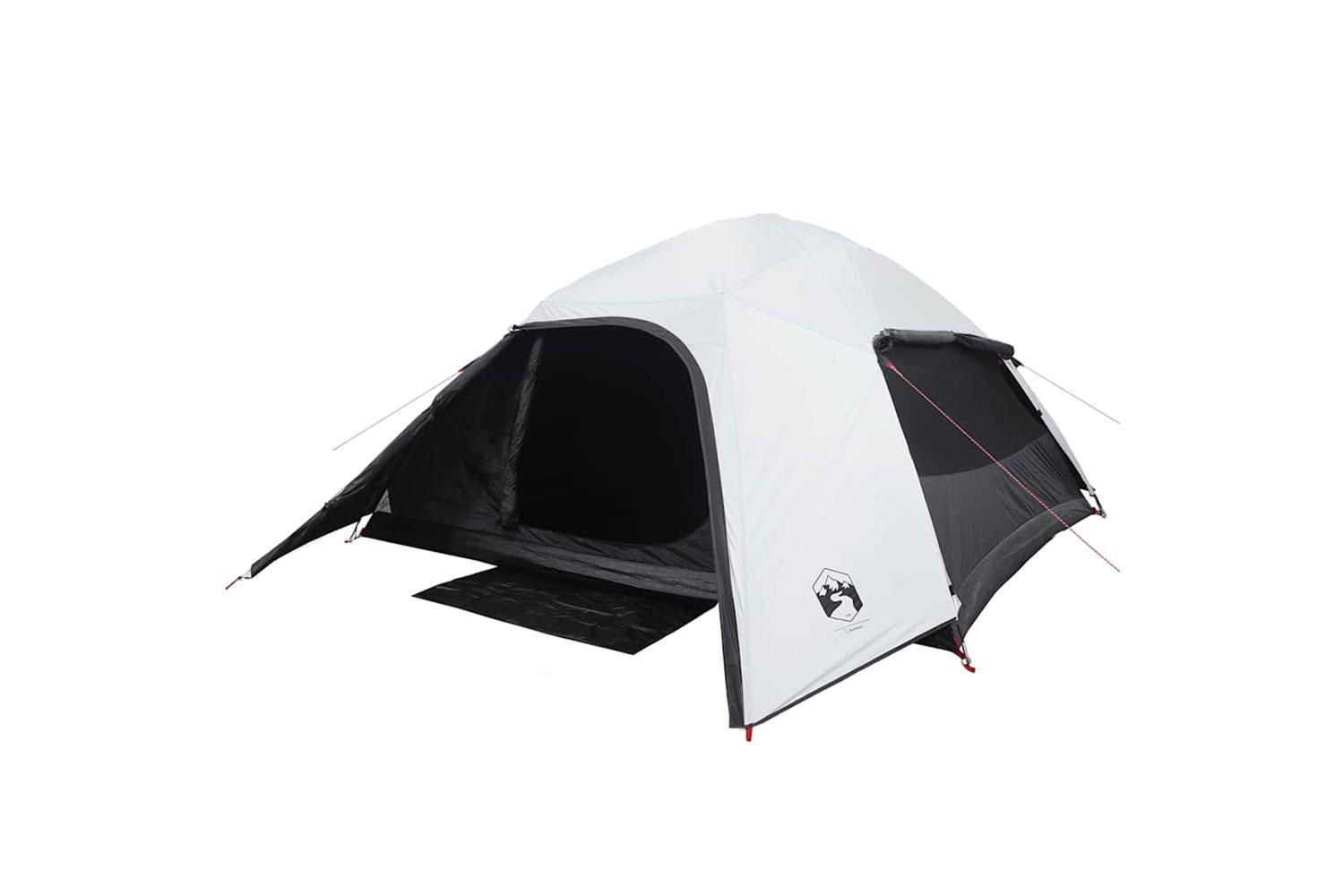 Vidaxl Family Tent Dome 6-person White Blackout Fabric Waterproof-5