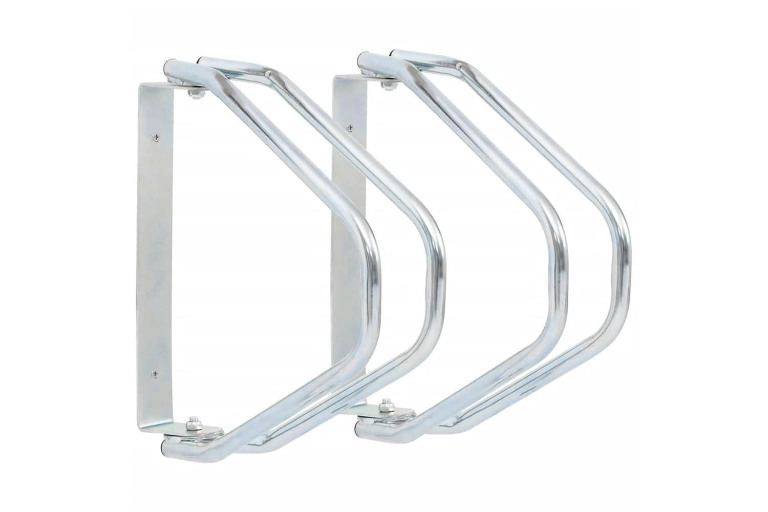 Vidaxl Bicycle Stand Wall Mounted 2 Pcs Galvanised Steel