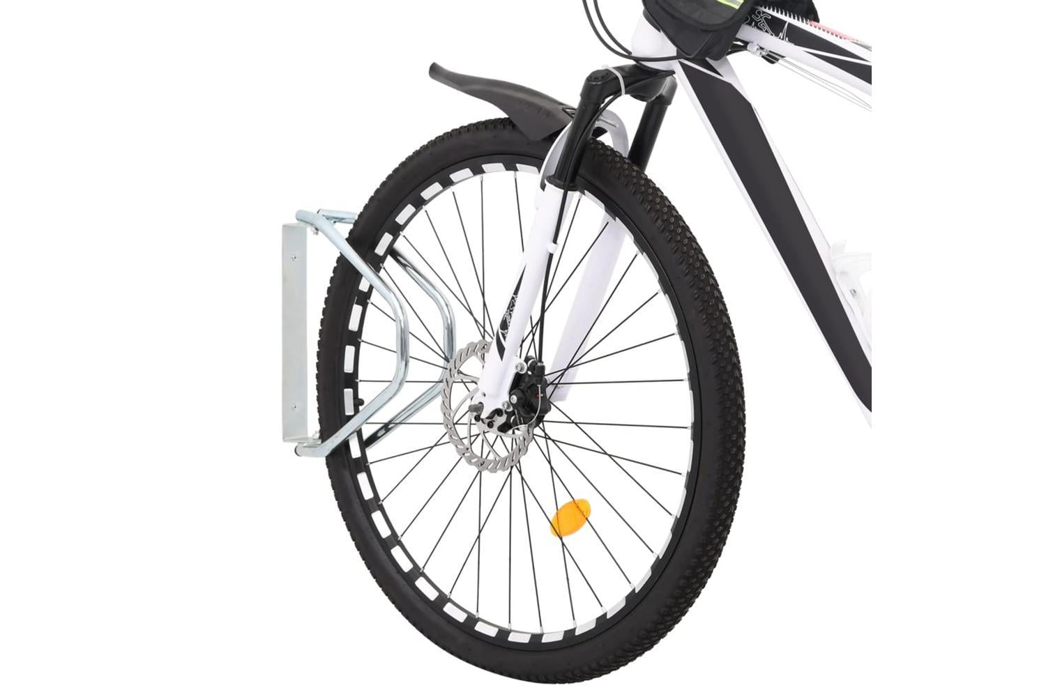 Vidaxl Bicycle Stand Wall Mounted 2 Pcs Galvanised Steel-2