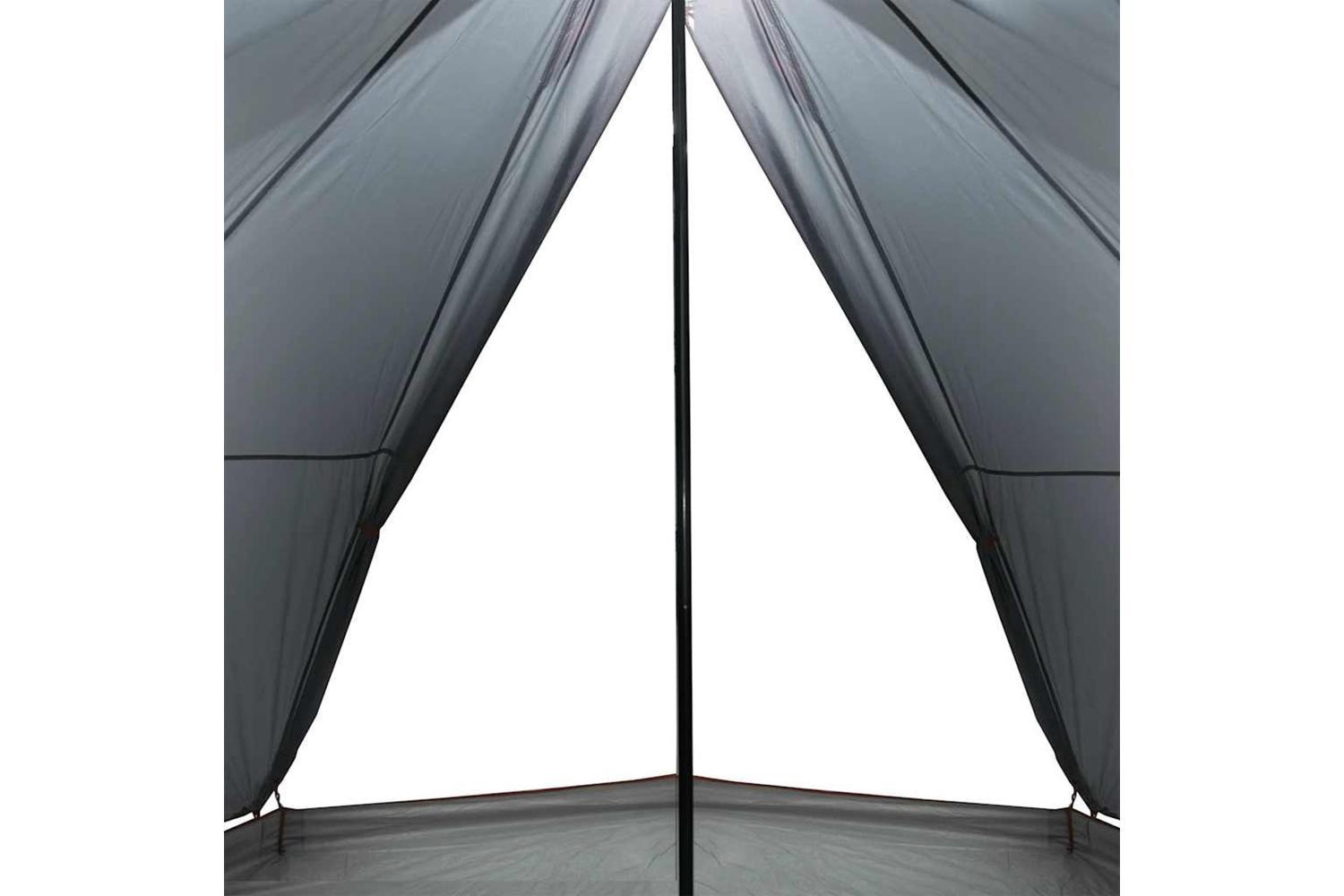 Vidaxl Family Tent Tipi 8-person Grey And Orange Waterproof-7