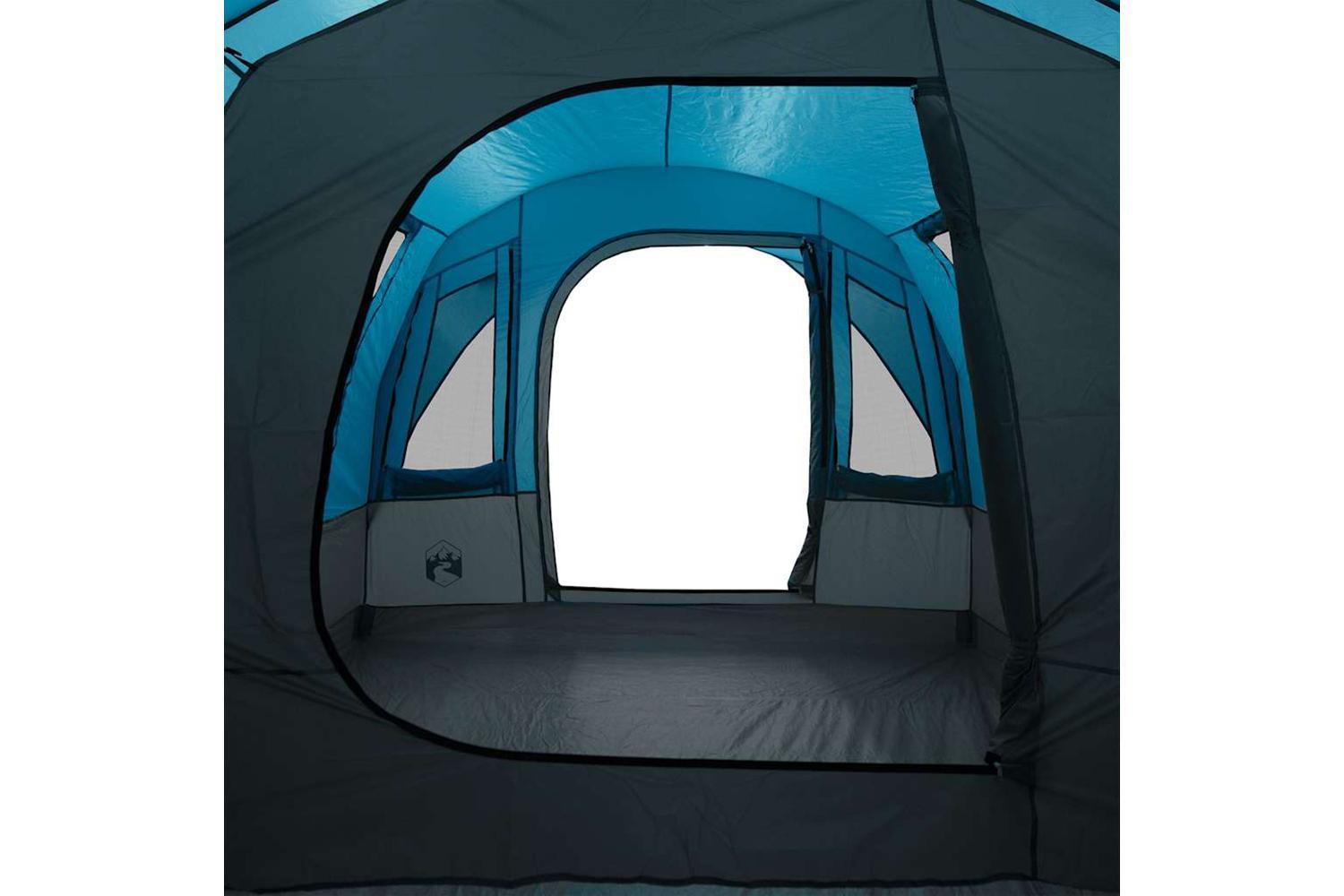 Vidaxl Camping Tent Tunnel 3-person Blue Waterproof-9
