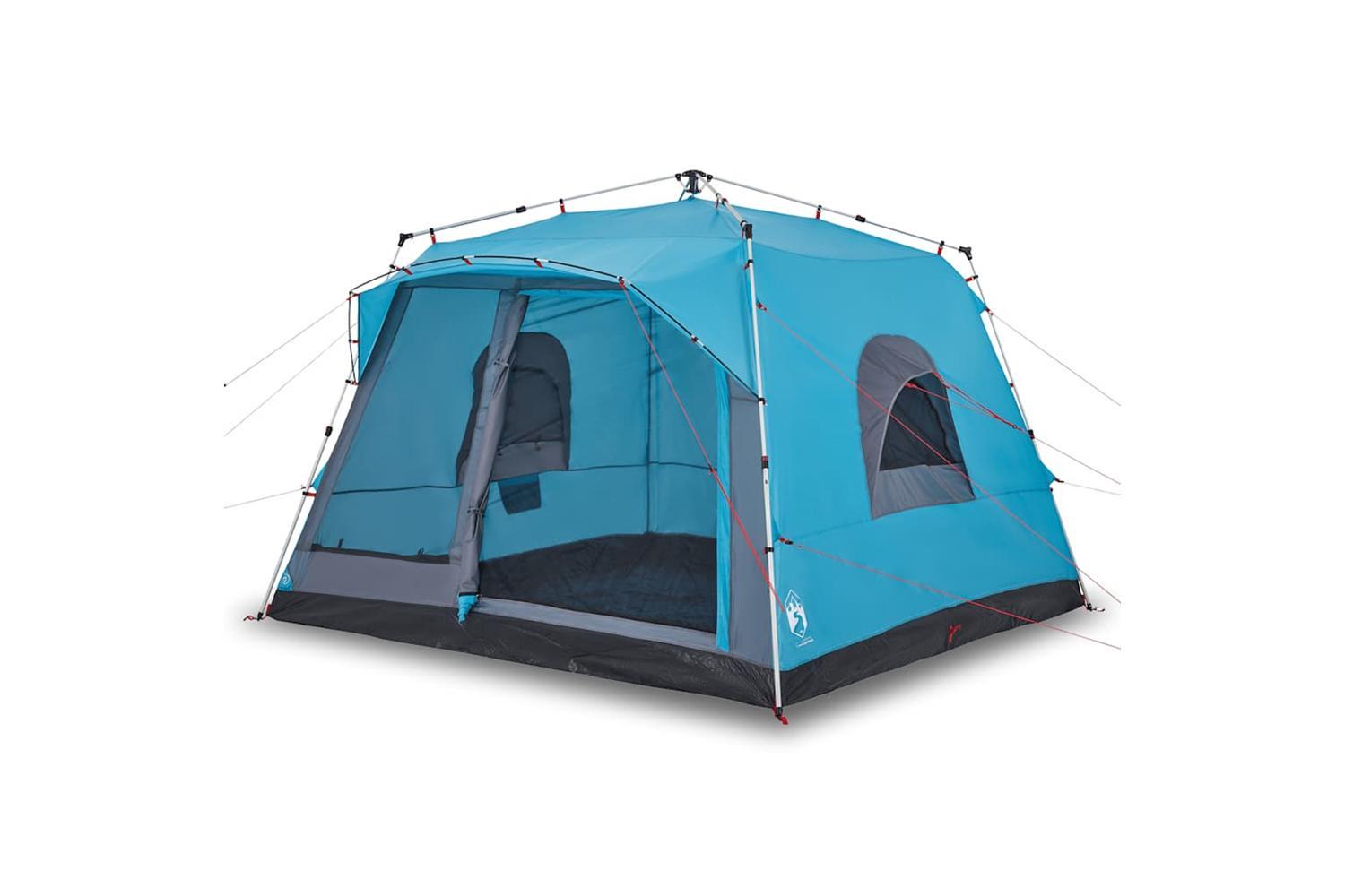 Vidaxl Family Tent Cabin 7-person Blue Quick Release-2