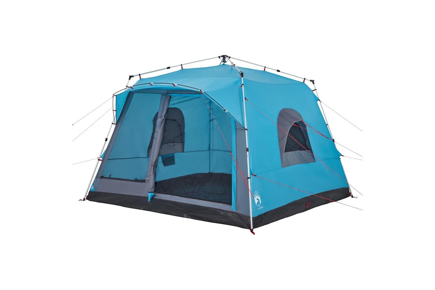Vidaxl Family Tent Cabin 7-person Blue Quick Release-4