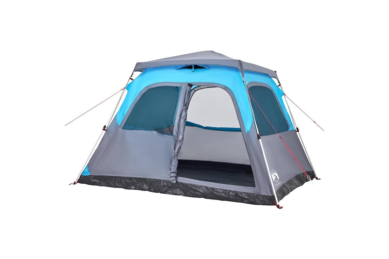 Vidaxl Family Tent Dome 6-person Blue Quick Release-4